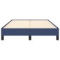 vidaXL Bettgestell Blau 120x200 cm Stoff