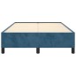 vidaXL Bettgestell ohne Matratze Dunkelblau 120x200 cm Samt vidaXL Bettgestell ohne Matratze Dunkelblau 120x200 cm Samt