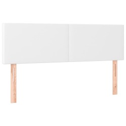 vidaXL Kopfteile 2 Stk. Weiß 72x5x78/88 cm Kunstleder