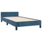 vidaXL Bettgestell mit Kopfteil Dunkelblau 80x200 cm Samt vidaXL Bettgestell mit Kopfteil Dunkelblau 80x200 cm Samt