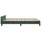 vidaXL Bettgestell mit Kopfteil Dunkelgrün 140x200 cm Samt vidaXL Bettgestell mit Kopfteil Dunkelgrün 140x200 cm Samt