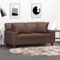 vidaXL Zierkissen 2 Stk. Braun 40x40 cm Kunstleder vidaXL Zierkissen 2 Stk. Braun 40x40 cm Kunstleder