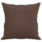 vidaXL Zierkissen 2 Stk. Braun 40x40 cm Kunstleder vidaXL Zierkissen 2 Stk. Braun 40x40 cm Kunstleder