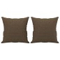 vidaXL Zierkissen 2 Stk. Braun 40x40 cm Stoff vidaXL Zierkissen 2 Stk. Braun 40x40 cm Stoff