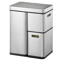 EKO Sensor-Mülleimer Mirage Plus 1x30 L + 2x15 L Mattsilber