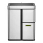 EKO Sensor-Mülleimer Mirage Plus 1x30 L + 2x15 L Mattsilber