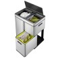 EKO Sensor-Mülleimer Mirage Plus 1x30 L + 2x15 L Mattsilber