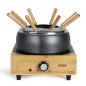 Livoo Fonduetopf 2 L 800 W Schwarz und Holz für 8 Personen Livoo Fonduetopf 2 L 800 W Schwarz und Holz für 8 Personen