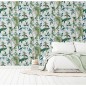 DUTCH WALLCOVERINGS Tapete Exotic Garden Blau und Grün DUTCH WALLCOVERINGS Tapete Exotic Garden Blau und Grün