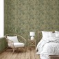 DUTCH WALLCOVERINGS Tapete Joelle Grün und Golden DUTCH WALLCOVERINGS Tapete Joelle Grün und Golden