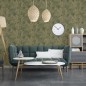 DUTCH WALLCOVERINGS Tapete Joelle Grün und Golden DUTCH WALLCOVERINGS Tapete Joelle Grün und Golden