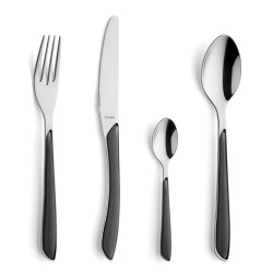 Amefa 24-tlg. Besteck-Set Eclat Schiefergrau