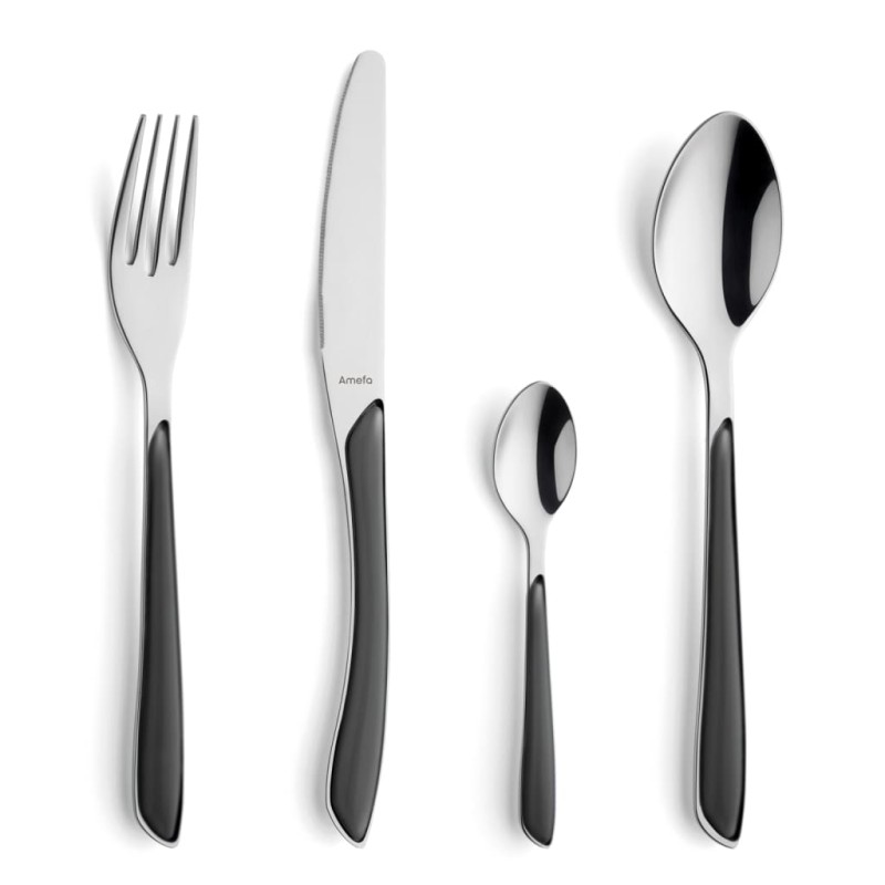 Amefa 24-tlg. Besteck-Set Eclat Schiefergrau Amefa 24-tlg. Besteck-Set Eclat Schiefergrau