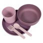 Bo Jungle 5-tlg. Baby-Geschirr-Set CPLA Lila und Rosa Bo Jungle 5-tlg. Baby-Geschirr-Set CPLA Lila und Rosa