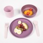 Bo Jungle 5-tlg. Baby-Geschirr-Set CPLA Lila und Rosa Bo Jungle 5-tlg. Baby-Geschirr-Set CPLA Lila und Rosa