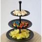 Excellent Houseware Etagere mit 3 Ablagen 36,5 cm Mattschwarz Excellent Houseware Etagere mit 3 Ablagen 36,5 cm Mattschwarz