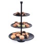 Excellent Houseware Etagere mit 3 Ablagen 36,5 cm Mattschwarz Excellent Houseware Etagere mit 3 Ablagen 36,5 cm Mattschwarz