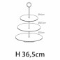 Excellent Houseware Etagere mit 3 Ablagen 36,5 cm Mattschwarz Excellent Houseware Etagere mit 3 Ablagen 36,5 cm Mattschwarz