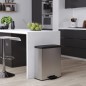 Curver Tretmülleimer Deco Rechteckig 65L Silbern Curver Tretmülleimer Deco Rechteckig 65L Silbern
