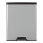 Curver Tretmülleimer Deco Rechteckig 65L Silbern Curver Tretmülleimer Deco Rechteckig 65L Silbern