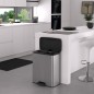 Curver Tretmülleimer Deco Rechteckig 65L Silbern Curver Tretmülleimer Deco Rechteckig 65L Silbern