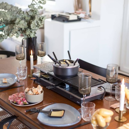 Livoo Raclette-, Grill- und Fondue-Set 12 Personen 1650 W