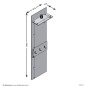 FMD Wandgarderobe mit Ablage 50x23x188 cm Matera & Artisan-Eiche FMD Wandgarderobe mit Ablage 50x23x188 cm Matera & Artisan-Eiche