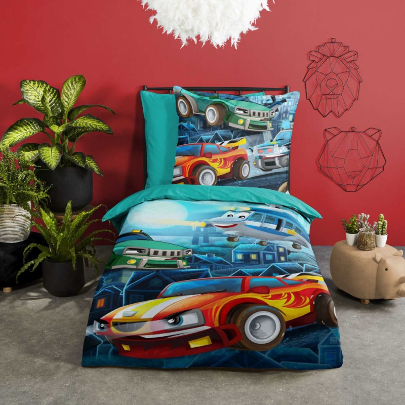 Good Morning Kinder-Bettwäsche-Set Race 135×200 cm Good Morning Kinder-Bettwäsche-Set Race 135×200 cm