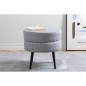 Venture Home Hocker Pot 40x40x40 cm Kord Schwarz und Grau Venture Home Hocker Pot 40x40x40 cm Kord Schwarz und Grau