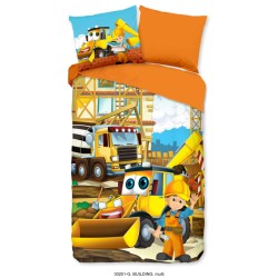Good Morning Kinderbettwäsche Building 140×200/220 cm