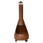 ProGarden Feuerstelle mit Kamin Charming 118 cm Rost ProGarden Feuerstelle mit Kamin Charming 118 cm Rost