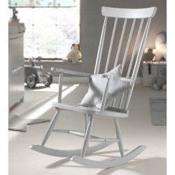 Vipack Schaukelstuhl Rocky Holz Grau