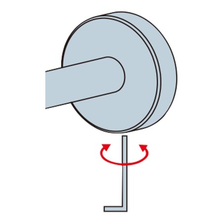 Kleine Wolke Haartrocknerhalter Apollo Aluminium