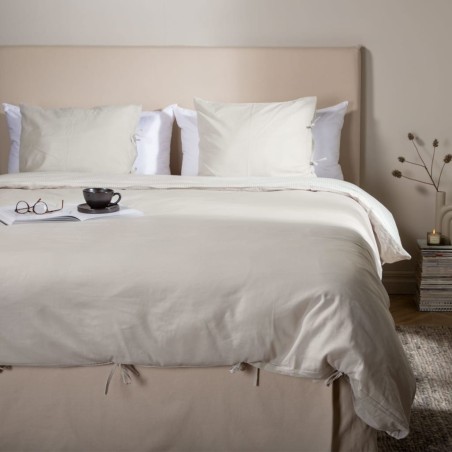 Venture Home Bettwäsche-Set Jenna 220x240 cm Baumwolle Sand