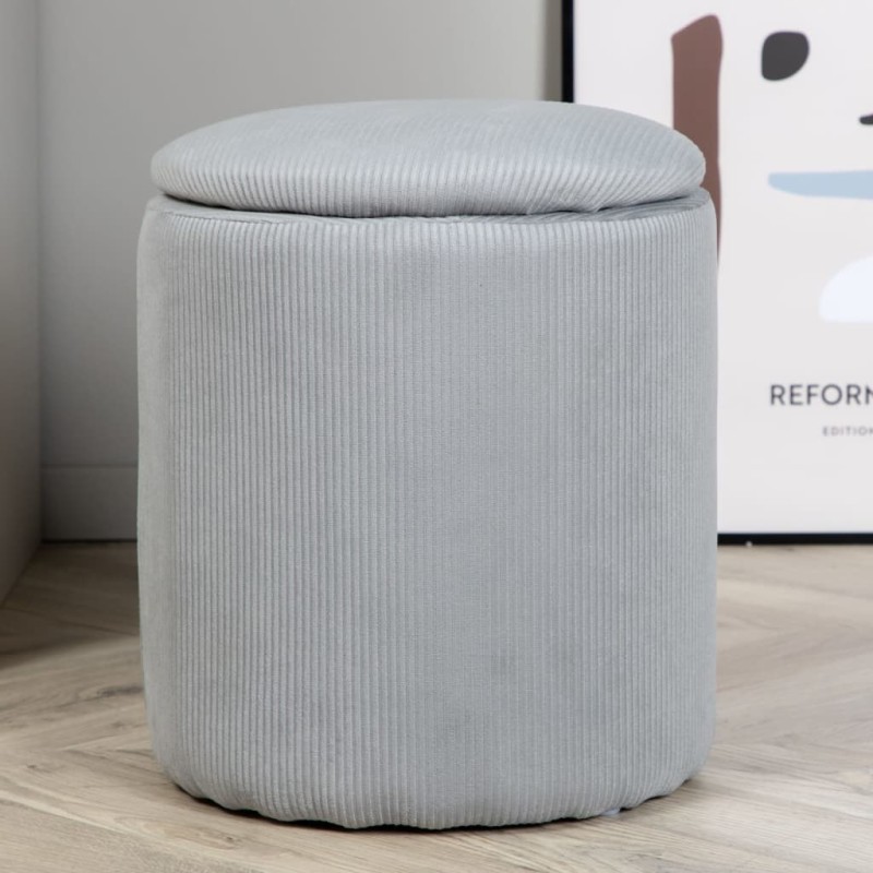 Venture Home Hocker Limpen 32x32x40 cm Kord Grau Venture Home Hocker Limpen 32x32x40 cm Kord Grau