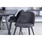 Venture Home Esszimmerstühle 2 Stk. Samt Polyester Schwarz Venture Home Esszimmerstühle 2 Stk. Samt Polyester Schwarz