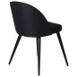 Venture Home Esszimmerstühle 2 Stk. Samt Polyester Schwarz Venture Home Esszimmerstühle 2 Stk. Samt Polyester Schwarz