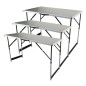 Brüder Mannesmann 3-tlg. Klapptisch-Set Multifunktional Aluminium Brüder Mannesmann 3-tlg. Klapptisch-Set Multifunktional Aluminium