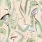 DUTCH WALLCOVERINGS Tapete Flamingo Creme und Mintgrün DUTCH WALLCOVERINGS Tapete Flamingo Creme und Mintgrün