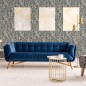 DUTCH WALLCOVERINGS Tapete Mae Schwarz und Beige DUTCH WALLCOVERINGS Tapete Mae Schwarz und Beige