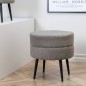 Venture Home Hocker Pot 40x40x40 cm Teddy Schwarz und Grau Venture Home Hocker Pot 40x40x40 cm Teddy Schwarz und Grau
