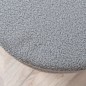 Venture Home Hocker Pot 40x40x40 cm Teddy Schwarz und Grau Venture Home Hocker Pot 40x40x40 cm Teddy Schwarz und Grau