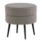 Venture Home Hocker Pot 40x40x40 cm Teddy Schwarz und Grau Venture Home Hocker Pot 40x40x40 cm Teddy Schwarz und Grau