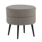 Venture Home Hocker Pot 40x40x40 cm Teddy Schwarz und Grau Venture Home Hocker Pot 40x40x40 cm Teddy Schwarz und Grau