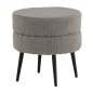 Venture Home Hocker Pot 40x40x40 cm Teddy Schwarz und Grau Venture Home Hocker Pot 40x40x40 cm Teddy Schwarz und Grau