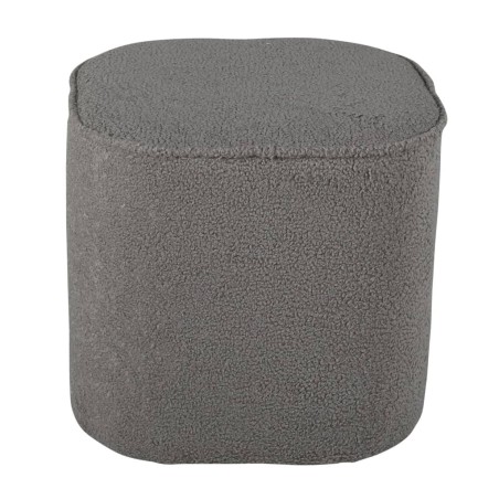 Venture Home Hocker Piff 44x44x41 cm Teddy Grau