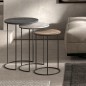 Rousseau 3-tlg. Beistelltisch-Set Tiziano Metall Mehrfarbig Rousseau 3-tlg. Beistelltisch-Set Tiziano Metall Mehrfarbig