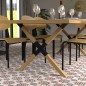 CIME Tischbeine X-förmig 77,8x71 cm Holz und Metall Natur CIME Tischbeine X-förmig 77,8x71 cm Holz und Metall Natur