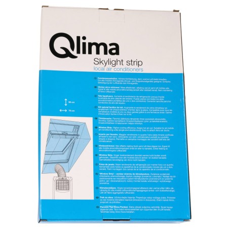 Qlima Fensterabdichtung für Mobile Klimageräte WKR 01 Grau