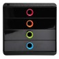 Exacompta Pop-Box Schubladenbox mit 4 Laden Schwarz Exacompta Pop-Box Schubladenbox mit 4 Laden Schwarz